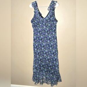 Vintage Y2K Just In Thyme Floral Boho Cottagecore Fairycore Maxi Dress,‎ 18P